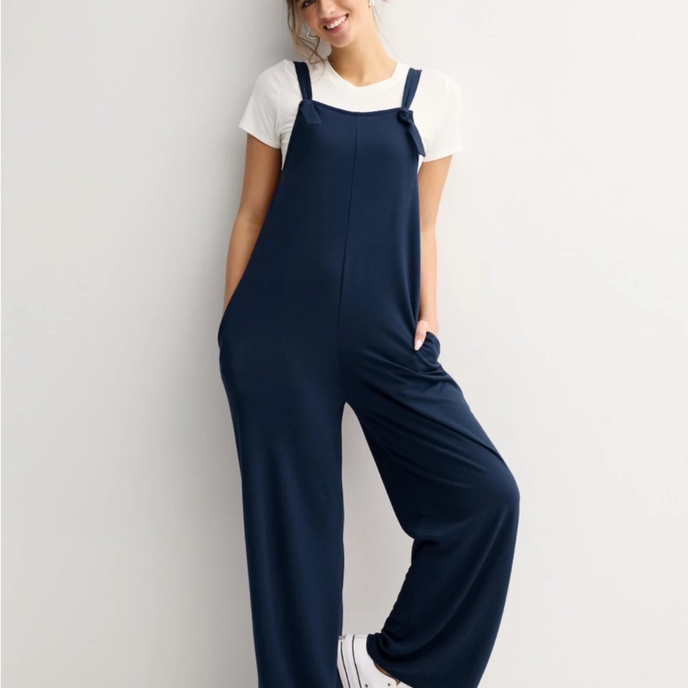 Navy Blue Comfy Romper